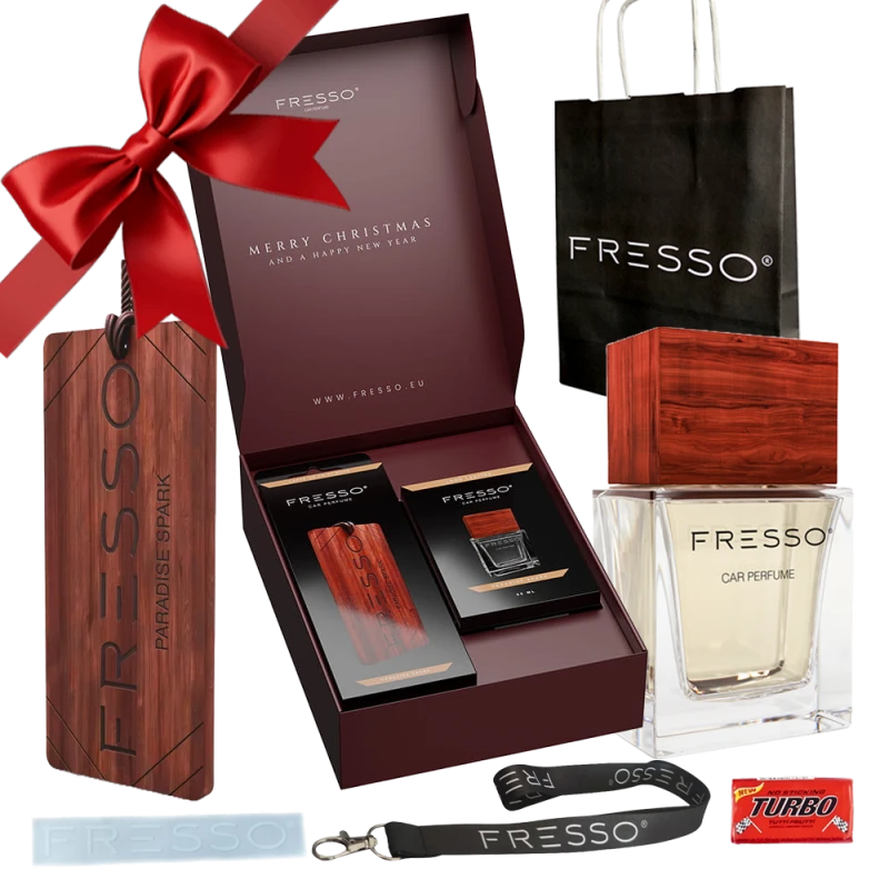 Fresso Christmas Gift Box Paradise Spark- Świąteczny zestaw prezentowy perfum zawieszka NA PREZENT