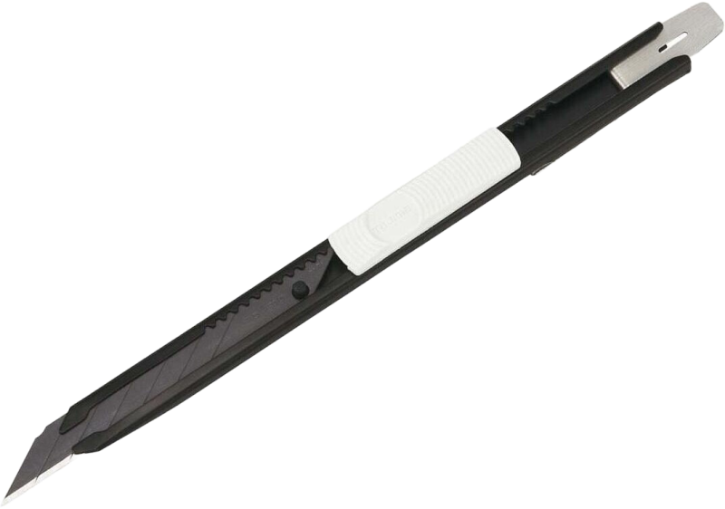 Nóż Tajima 9 mm czarno-biały z łamanym ostrzem – PPF/modelarstwo