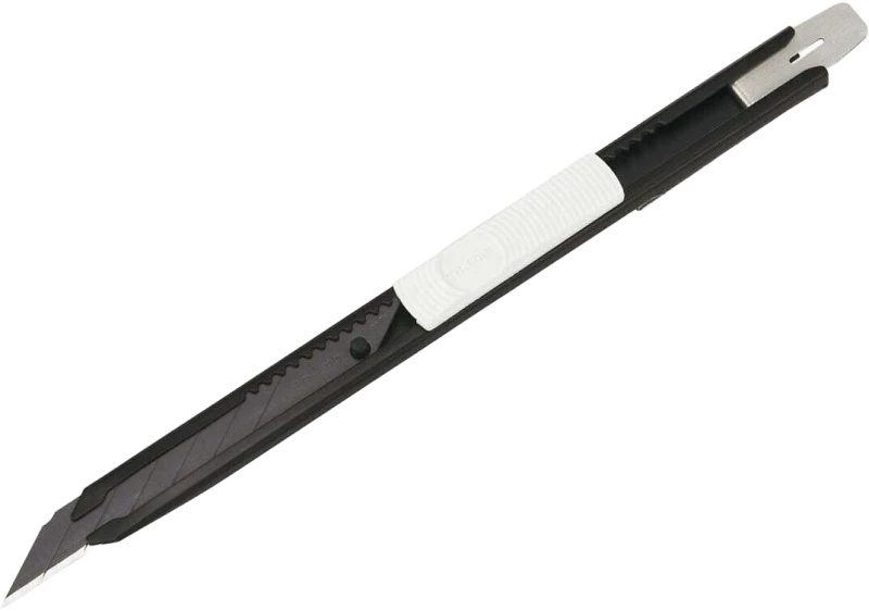 Nóż Tajima 9 mm czarno-biały z łamanym ostrzem – PPF/modelarstwo