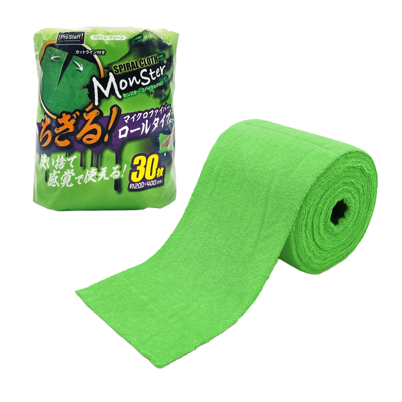 Prostaff Microfiber Cloth Green Color Monster – Mikrofibra na Rolce 30 Szt
