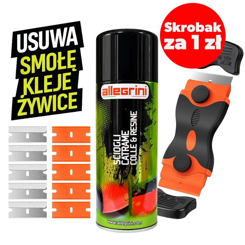 Allegrini Zestaw do usuwania naklejek kleju, żywicy, smoły (promocja)